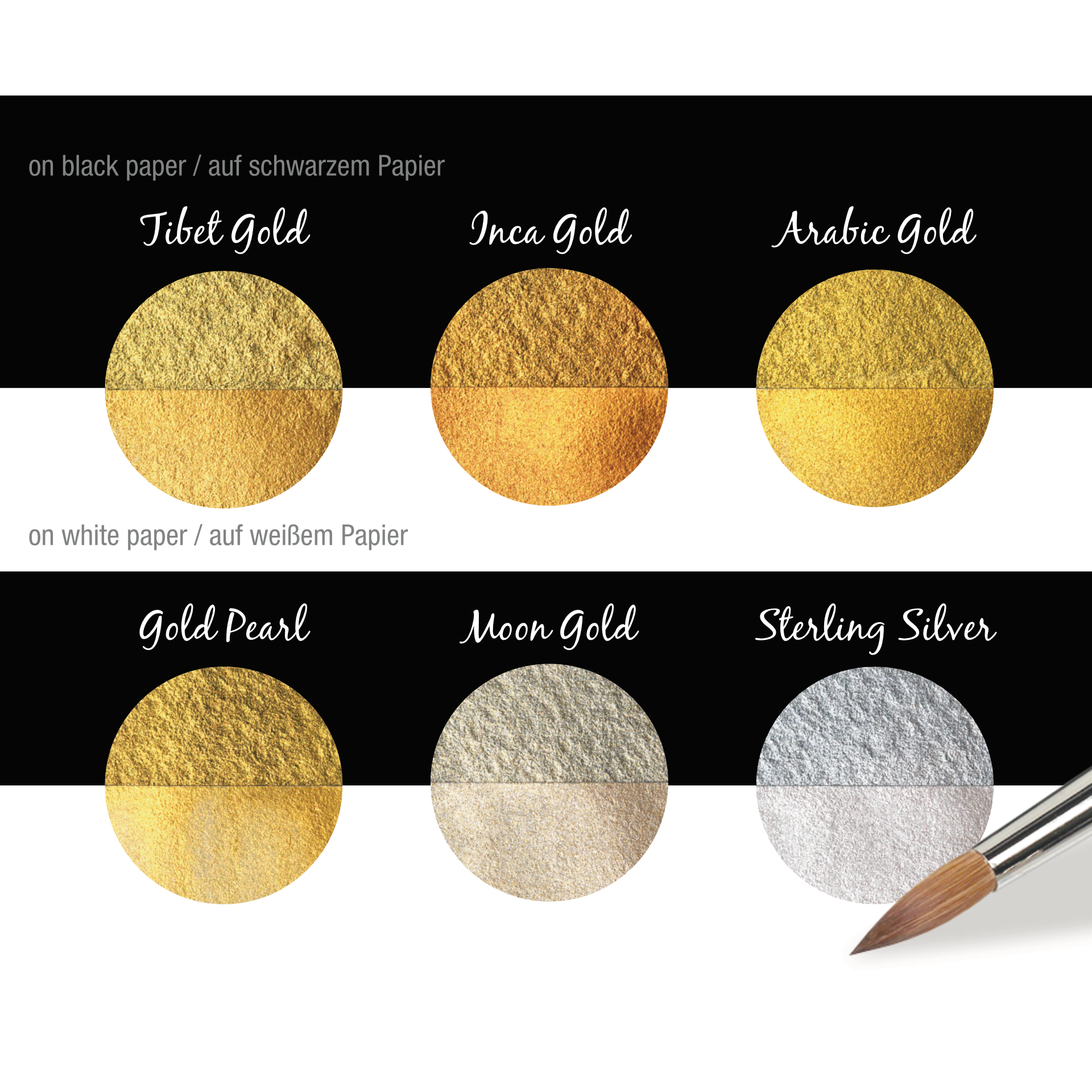 Coliro Pearl Color Set 6 färger "Gold & Silver" - 2