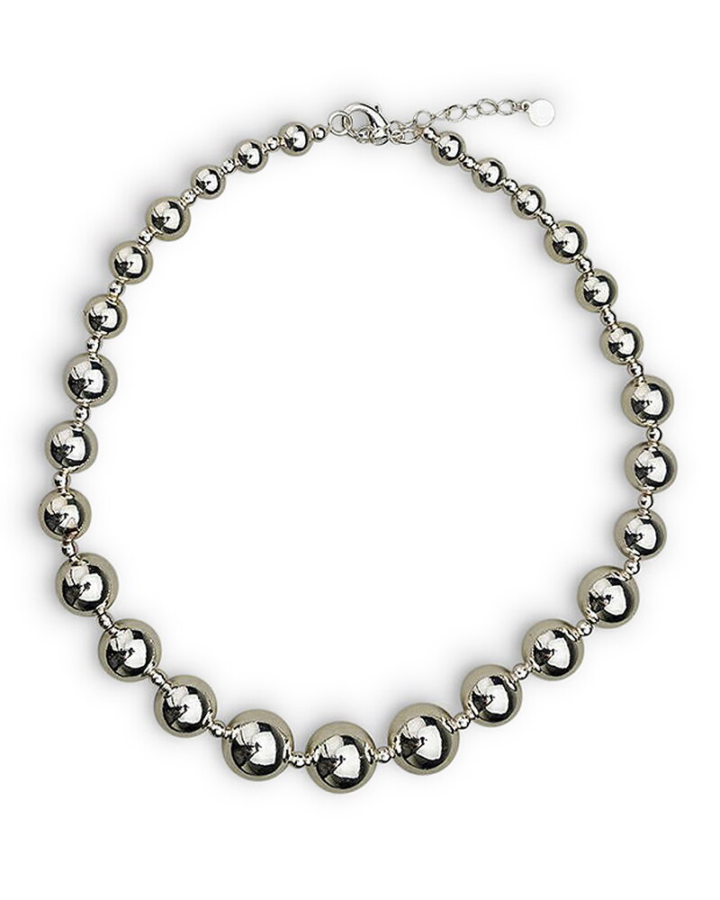 Halsband Bead med silverpärlor