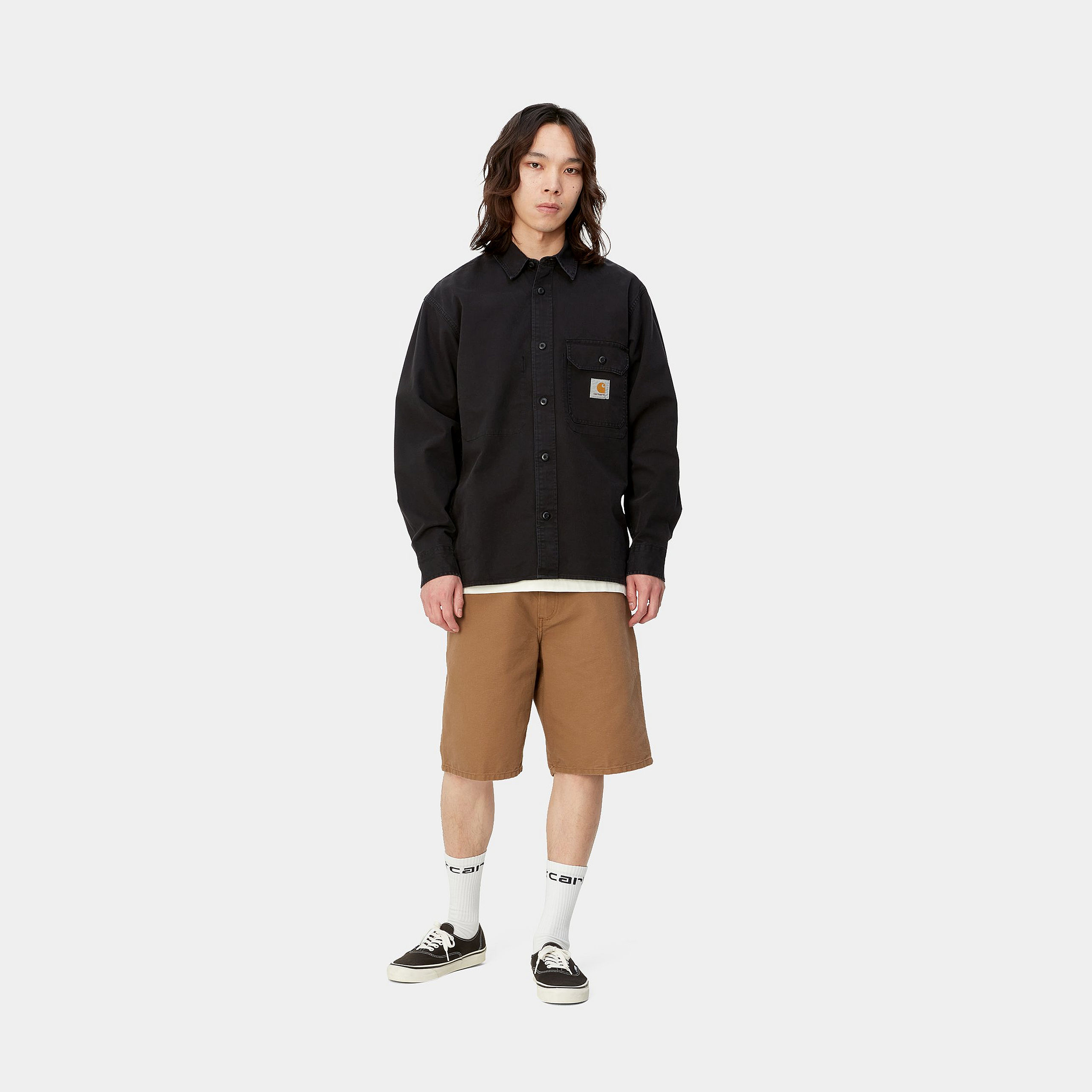 Carhartt WIP Single Knee Shorts Hamilton Brown Rinsed - 4