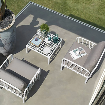 Komodo Tavolino vetro coffe table Glass - Nardi Outdoor