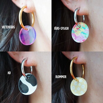 Large dots hanging (different colors)