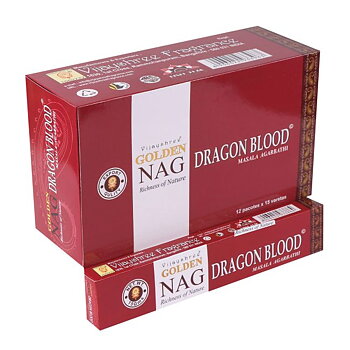 Vijayshree Golden Nag  Dragon Blood Rökelse   ,  15gm