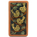 Berth Norrman (1960s) Rectangular Wall Plaque with Birds Motif 26 cm