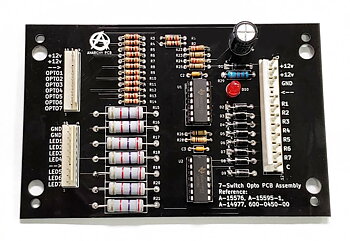 7-Switch Opto PCB Assembly - Without Mounting Brackets