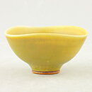 ベルント・フリーベリ  一点もの  黄色のボウル  兎毫斑  (4.5cm)  1976年