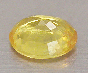 0.42 ct härligt vacker oval slipad naturlig gul safir ädelsten - 2
