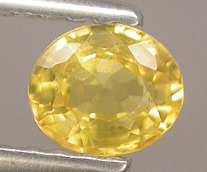 0.42 ct härligt vacker oval slipad naturlig gul safir ädelsten - 3