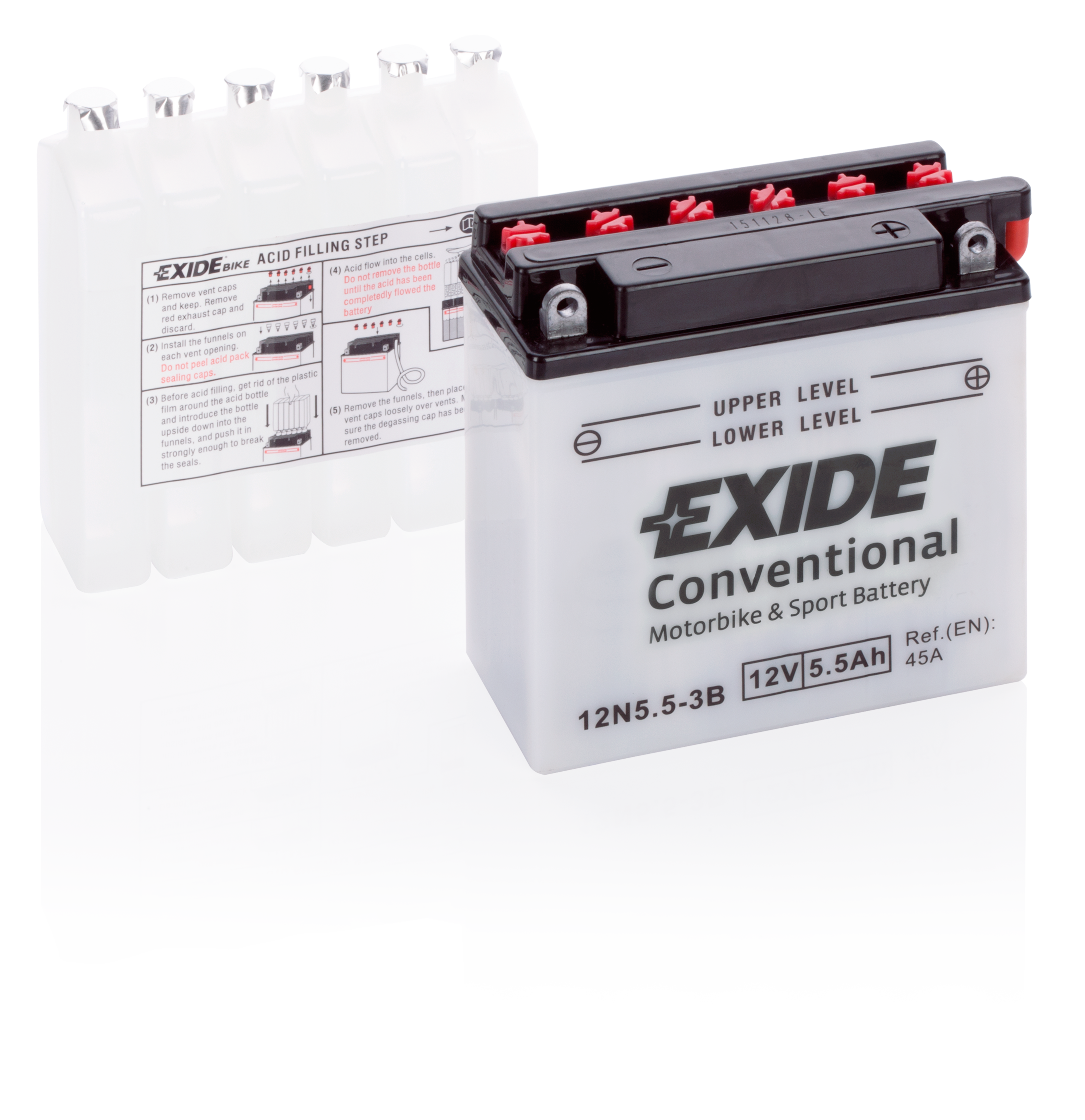 Exide 12N5,5-3B 12V 5,5Ah 45A