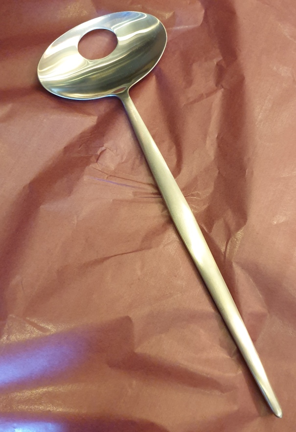 Orrefors jernverk salad server