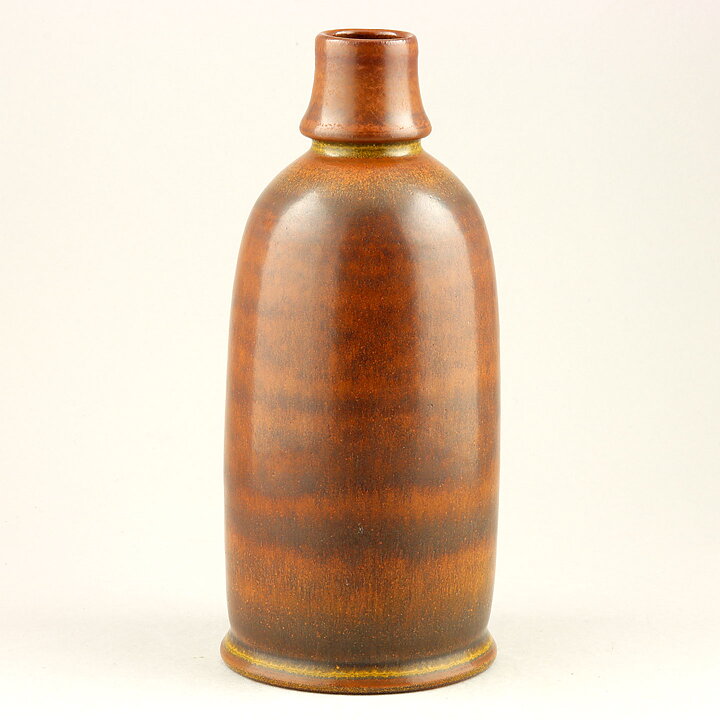 Triller Tobo (1950s) Unique Brown Vase 21 cm