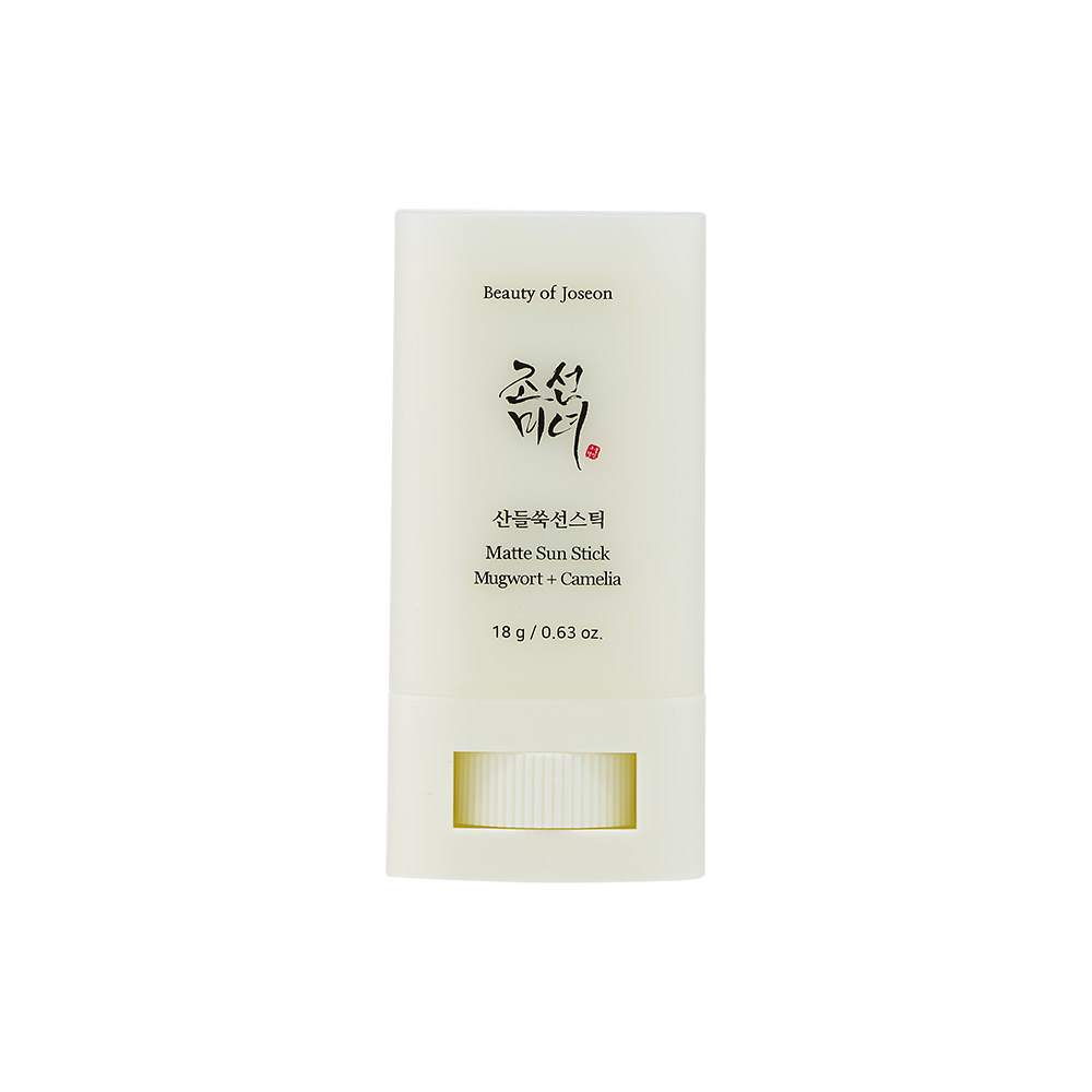 TILBUD KORT UTLØPSDATO JUNI26 BEAUTY OF JOSEON - MATTE SUN STICK MUGWORT+CAMELIA SPF 50+ PA++++ 18G