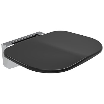 Wall Mounted Shower Seat - black