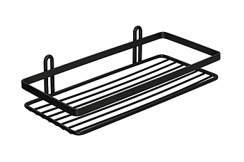 Wire Basket Rectangle - Single - Matt Black