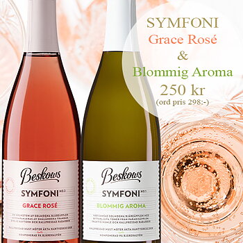Beskows Symfoni Grace Rosé, 750 ml och Blommig Aroma, 750 ml