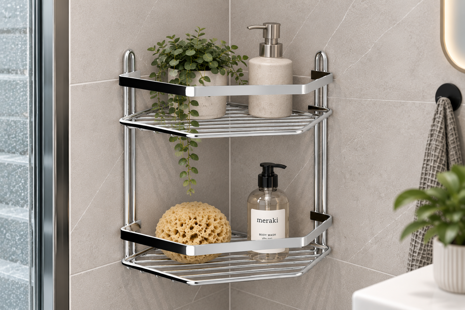 Wire Basket Corner - Double - 2