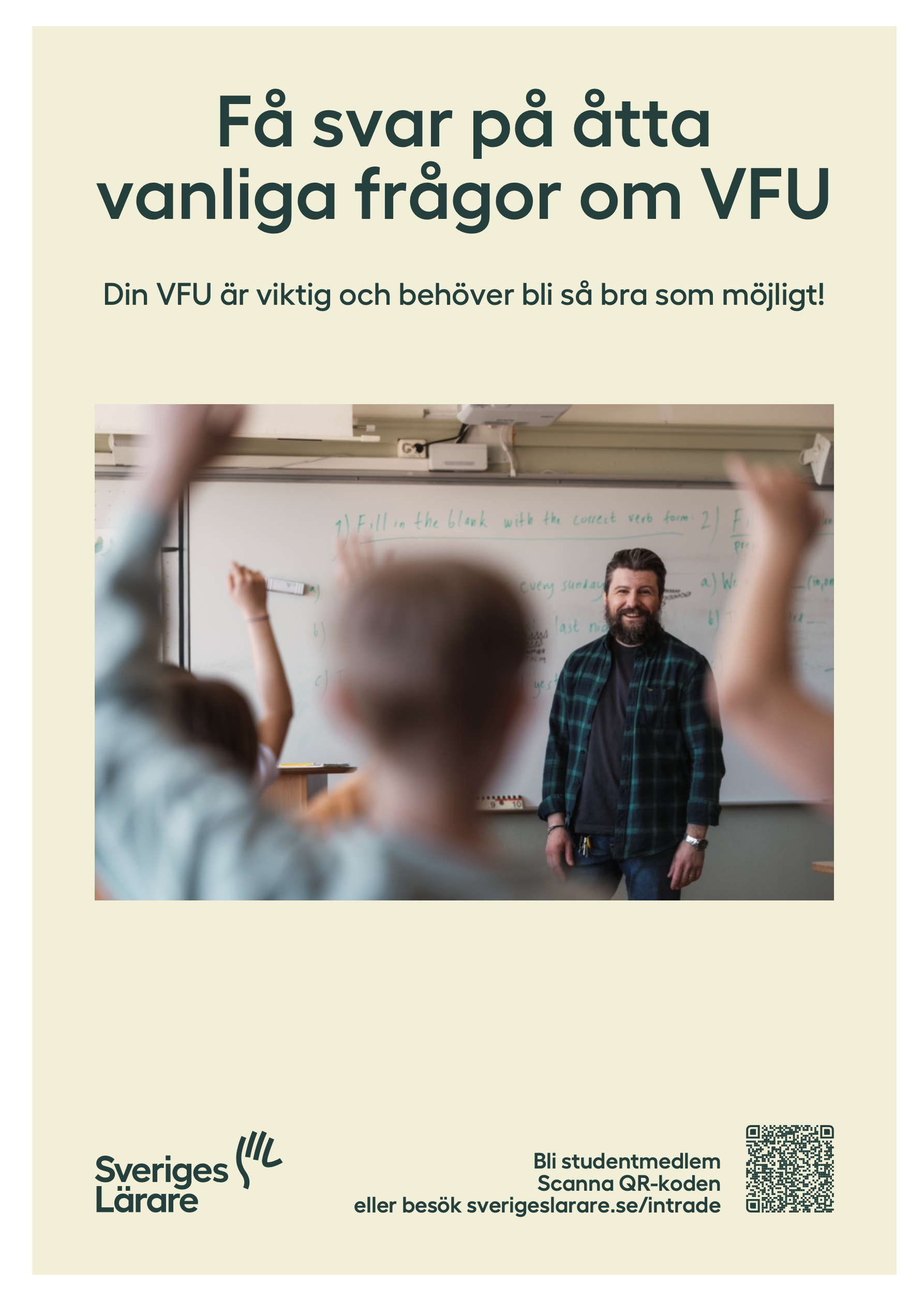 Få svar på åtta vanliga frågor om VFU - folder A5