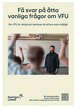 Få svar på åtta vanliga frågor om VFU - folder A5