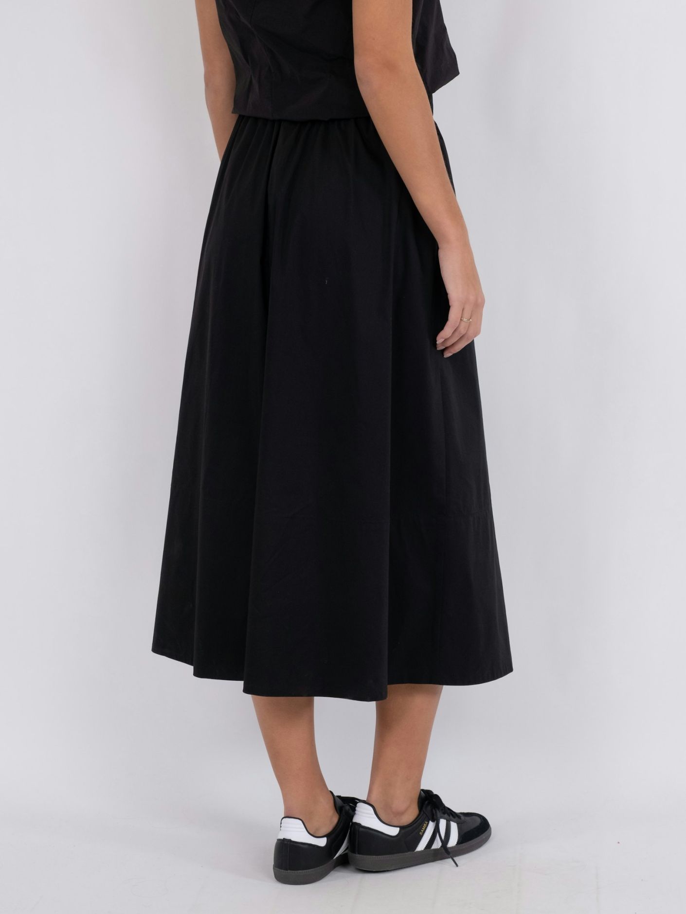 Yara Poplin Skirt Black - 4