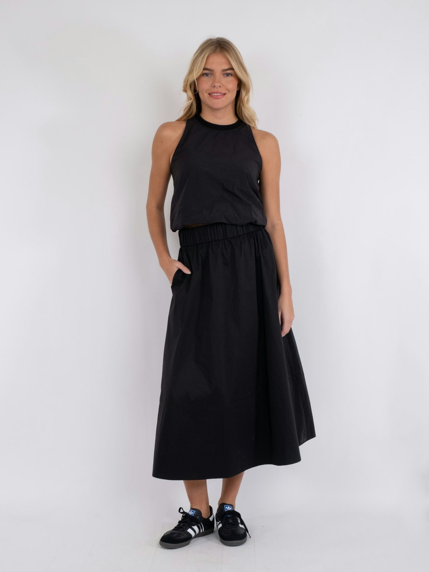 Yara Poplin Skirt Black - 5