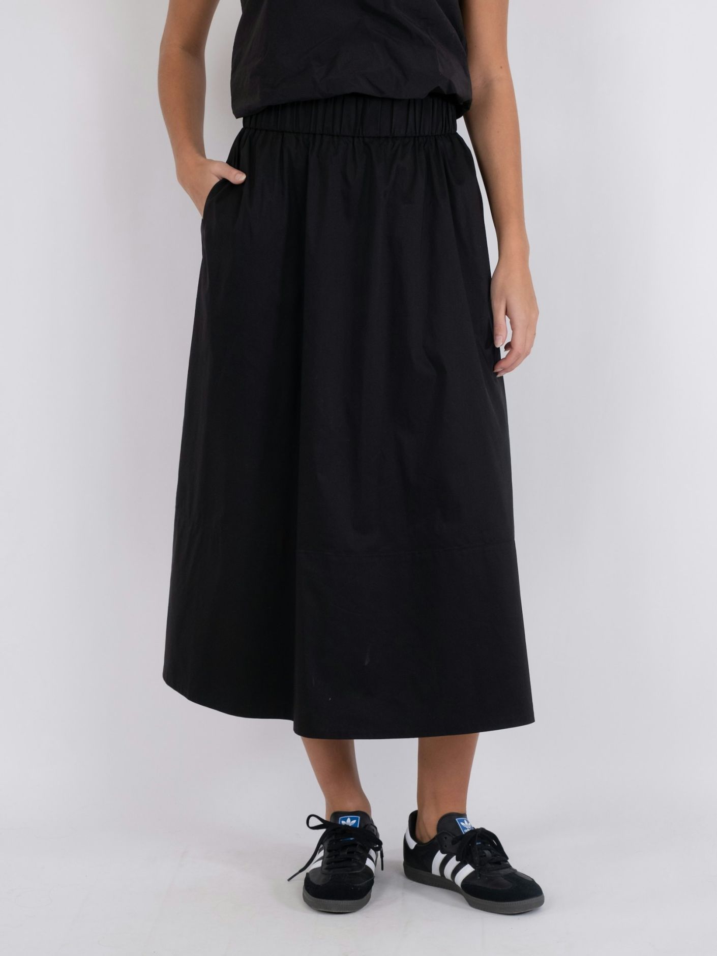 Yara Poplin Skirt Black - 3