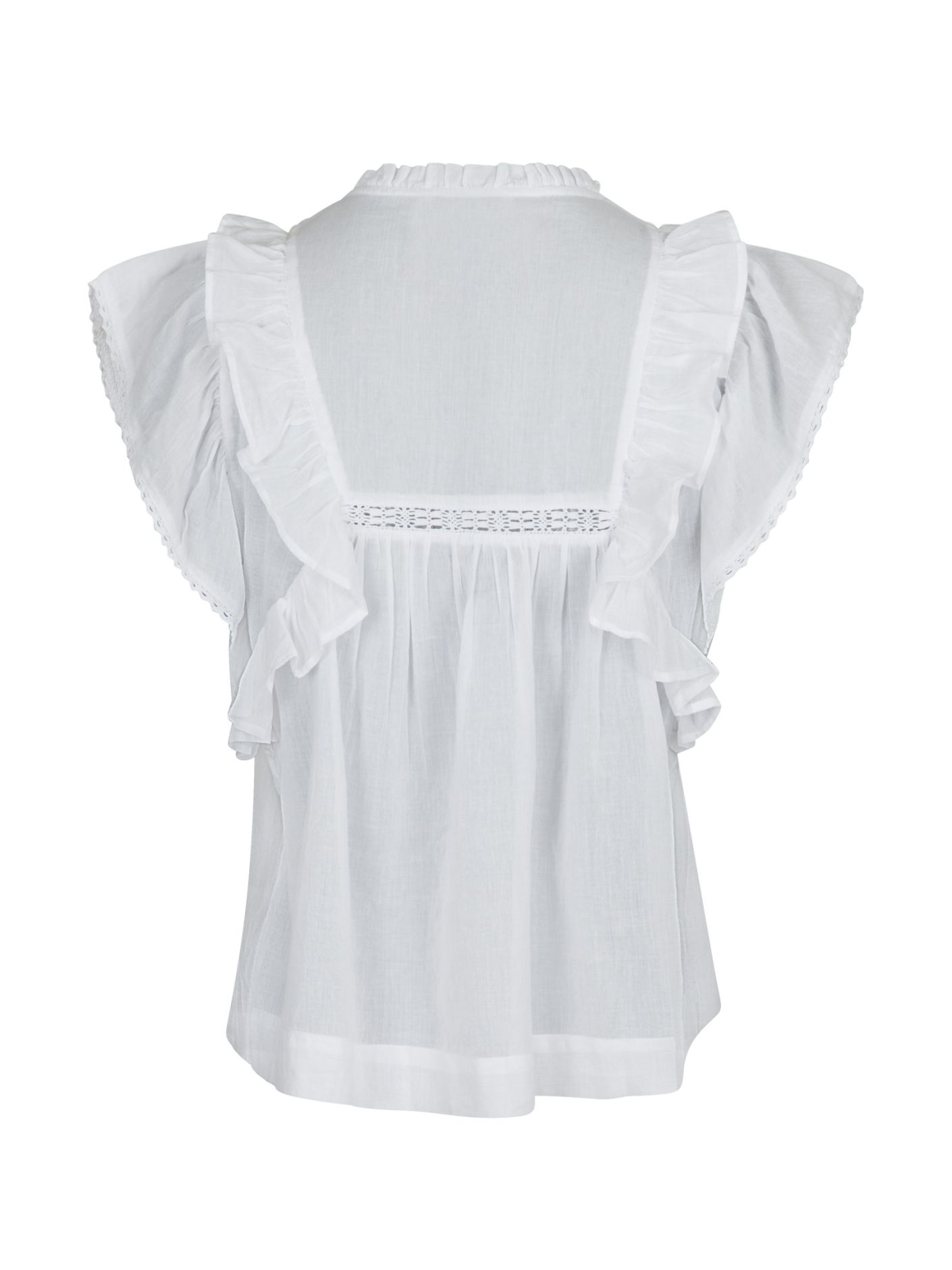 Jayla S Voile Top White - 2