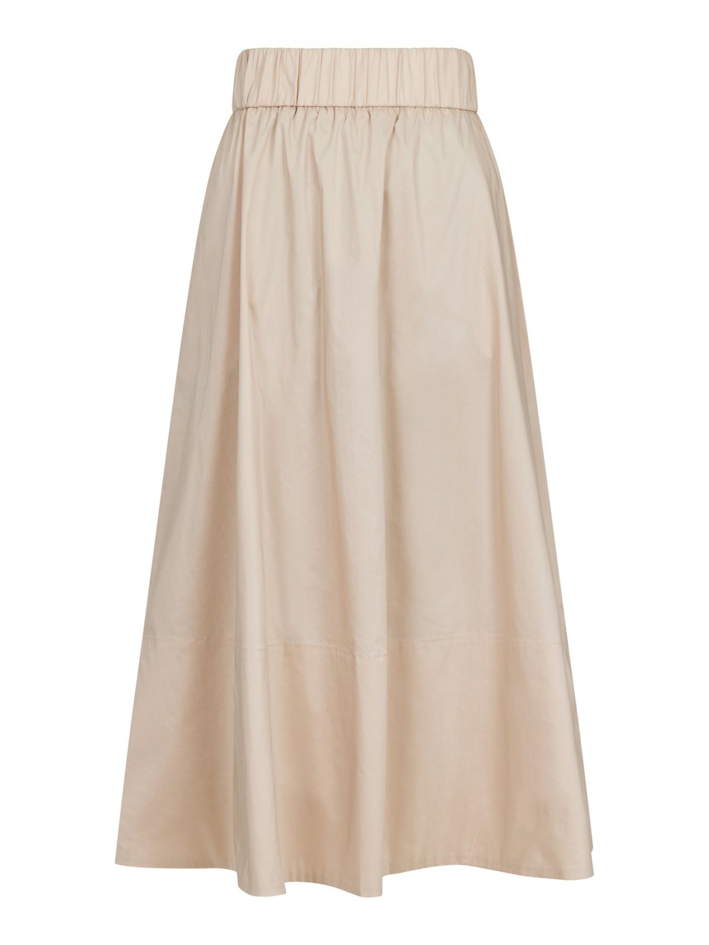 Yara Poplin Skirt Dark Sand