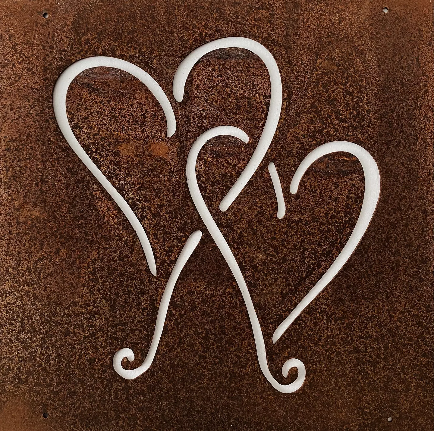 Heart decoration for rebar 14x14cm