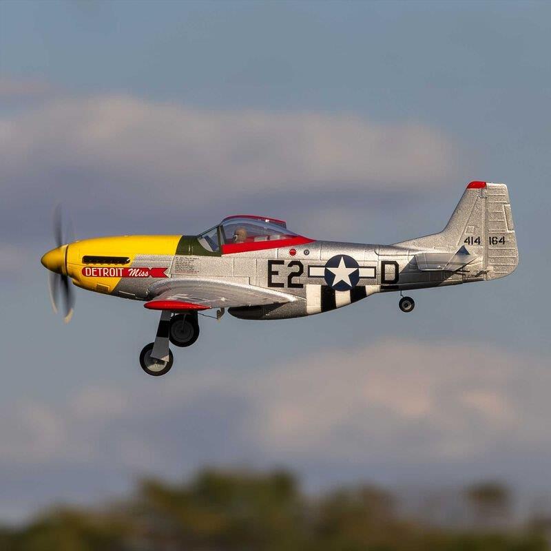 E-flite UMX P-51D Mustang Detroit Miss BNF Basic with AS3X and SAFE Select - 5