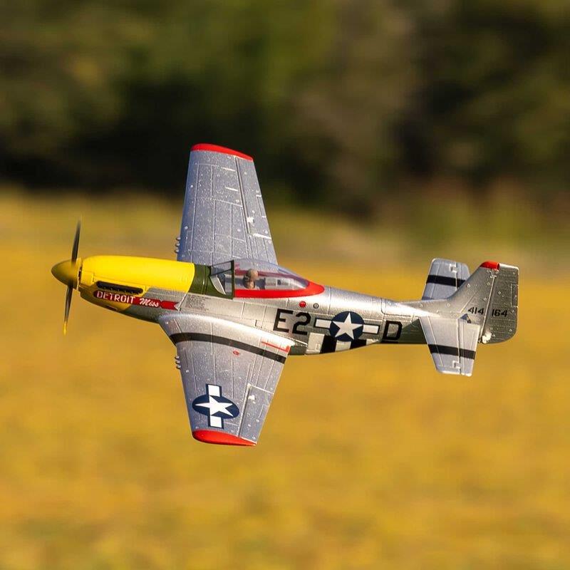 E-flite UMX P-51D Mustang Detroit Miss BNF Basic with AS3X and SAFE Select - 3