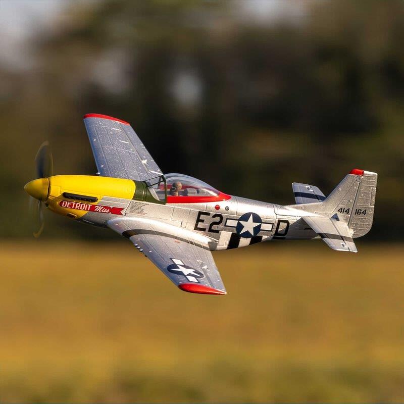 E-flite UMX P-51D Mustang Detroit Miss BNF Basic with AS3X and SAFE Select - 7