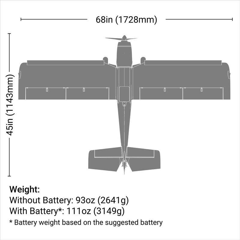E-flite Super Timber 1.7m BNF Basic with AS3X and SAFE Select - 16