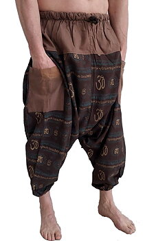 Haremsbyxor -  med Aum/Sanskrit/Ganesha