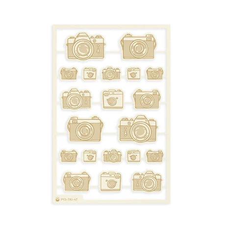 Travel Journal Light Chipboard Embellishments 04 (20pcs) (P13-TRJ-47) - 2