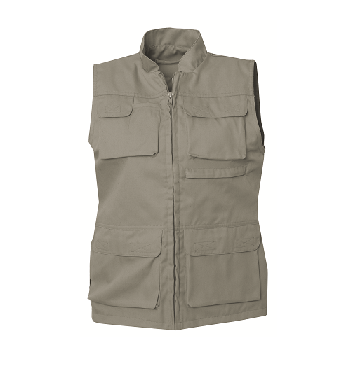 Väst Unisex - Khaki 