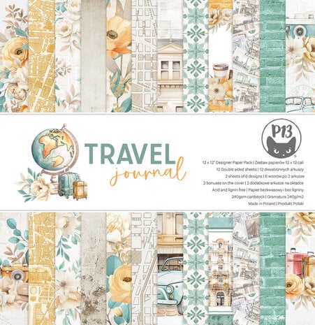 Travel Journal 12x12 Inch Paper Pad