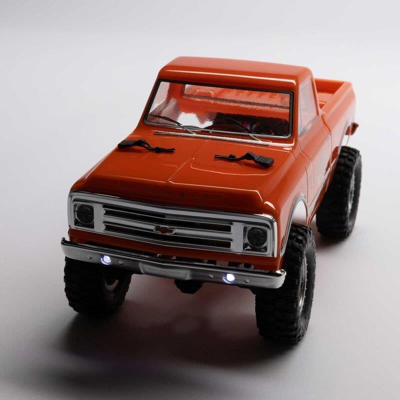 AXIAL 1/24 SCX24 1967 Chevrolet C10 4WD Brushed Truck RTR, Orange - 16
