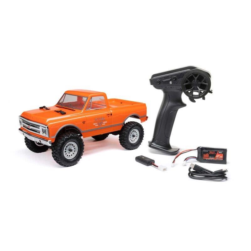 AXIAL 1/24 SCX24 1967 Chevrolet C10 4WD Brushed Truck RTR, Orange - 20