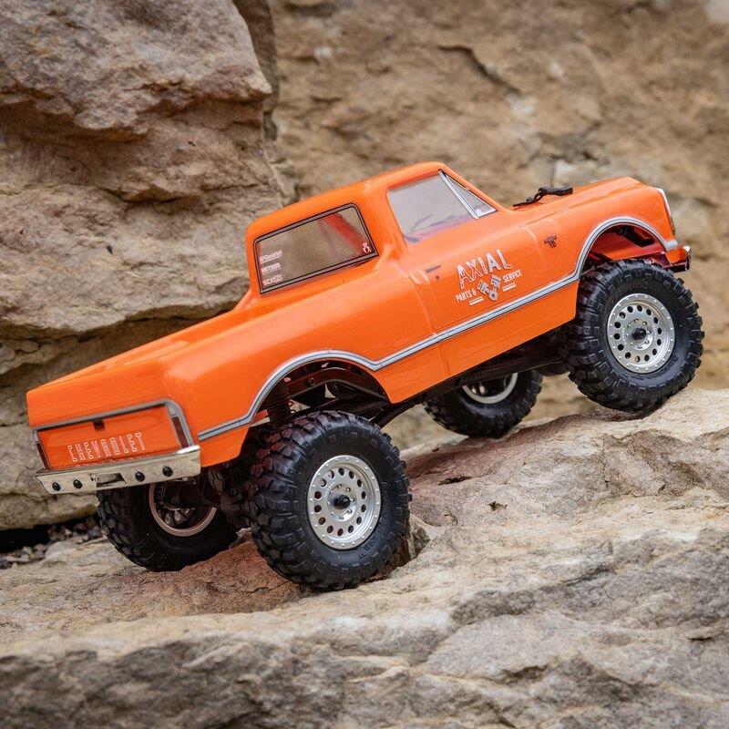 AXIAL 1/24 SCX24 1967 Chevrolet C10 4WD Brushed Truck RTR, Orange - 5