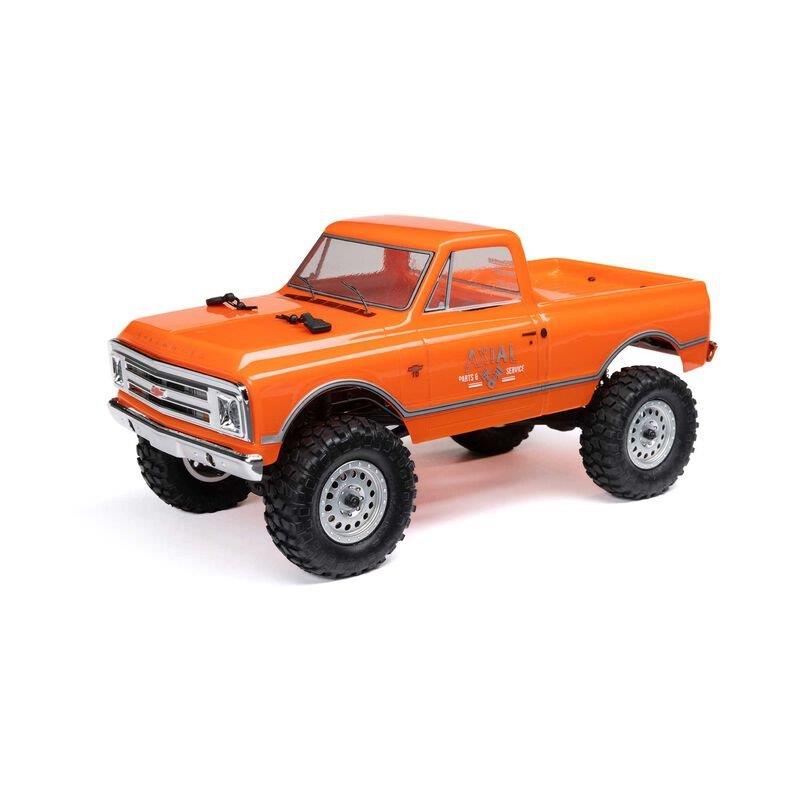 AXIAL 1/24 SCX24 1967 Chevrolet C10 4WD Brushed Truck RTR, Orange - 2
