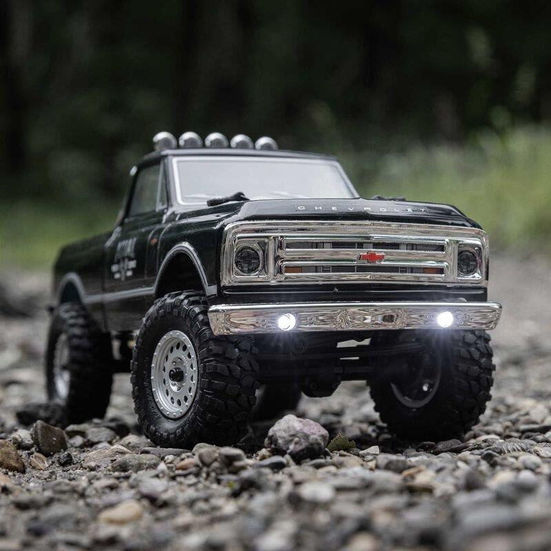AXIAL 1/24 SCX24 1967 Chevrolet C10 4WD Brushed Truck RTR, Black - 7