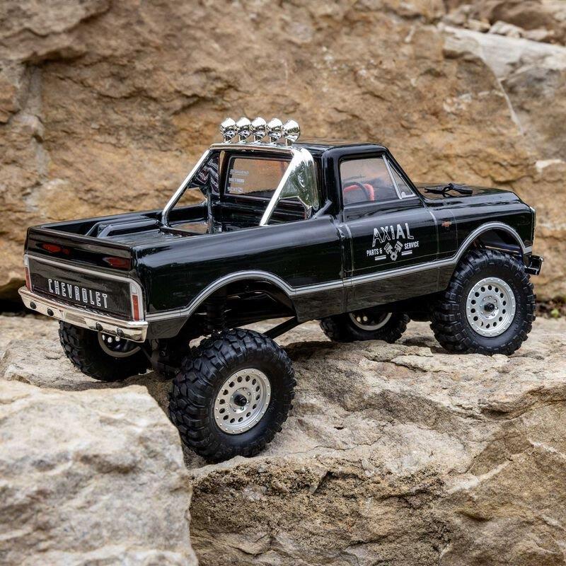 AXIAL 1/24 SCX24 1967 Chevrolet C10 4WD Brushed Truck RTR, Black - 6