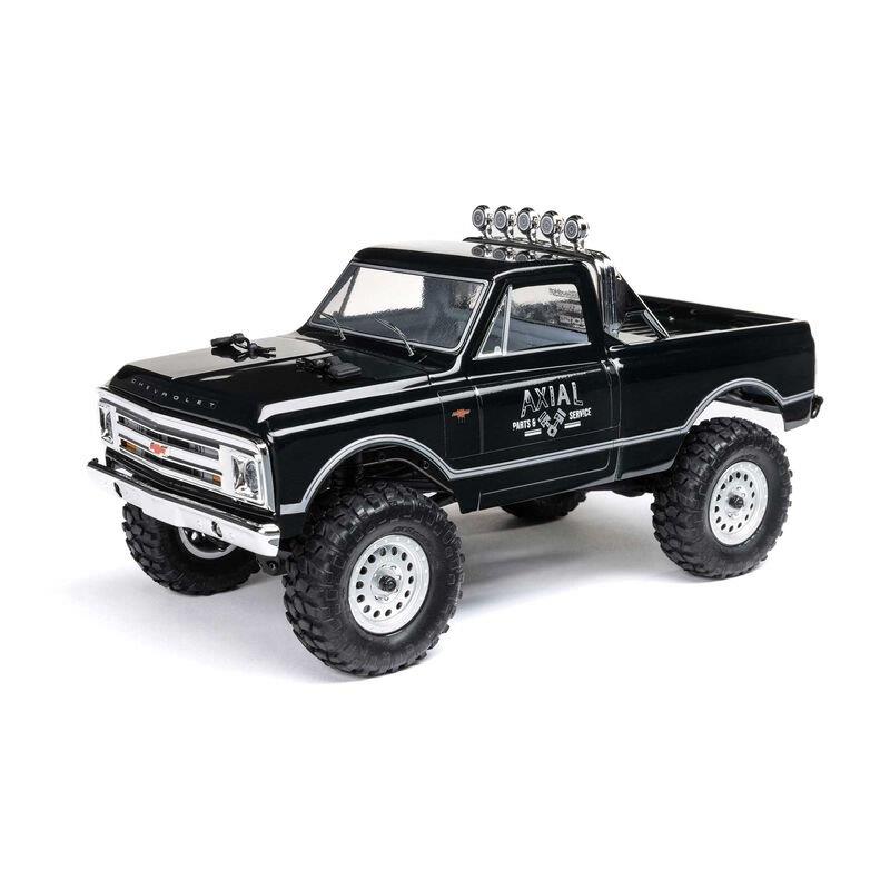 AXIAL 1/24 SCX24 1967 Chevrolet C10 4WD Brushed Truck RTR, Black - 2