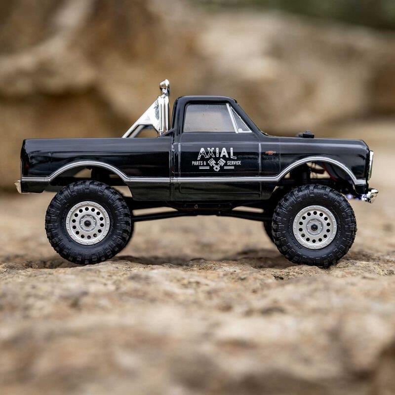 AXIAL 1/24 SCX24 1967 Chevrolet C10 4WD Brushed Truck RTR, Black - 4