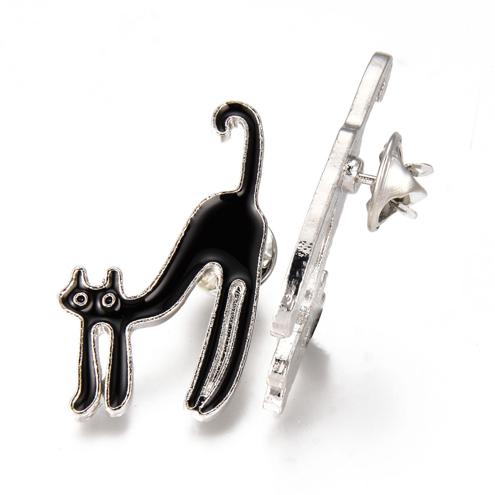 Brosch pin katt som skjuter rygg - 2
