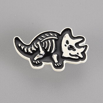 Brosch pin dinosaurie triseratops skelett