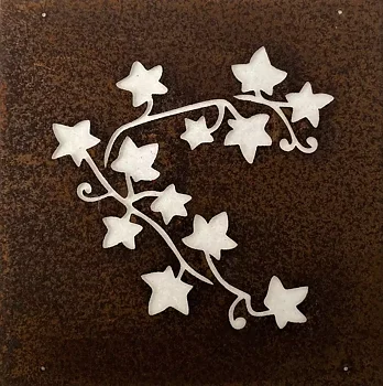 Murgröna dekorplåt för armeringsnät 14x14cm