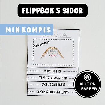 Pyssel Flippbok Kompis 5 sidor