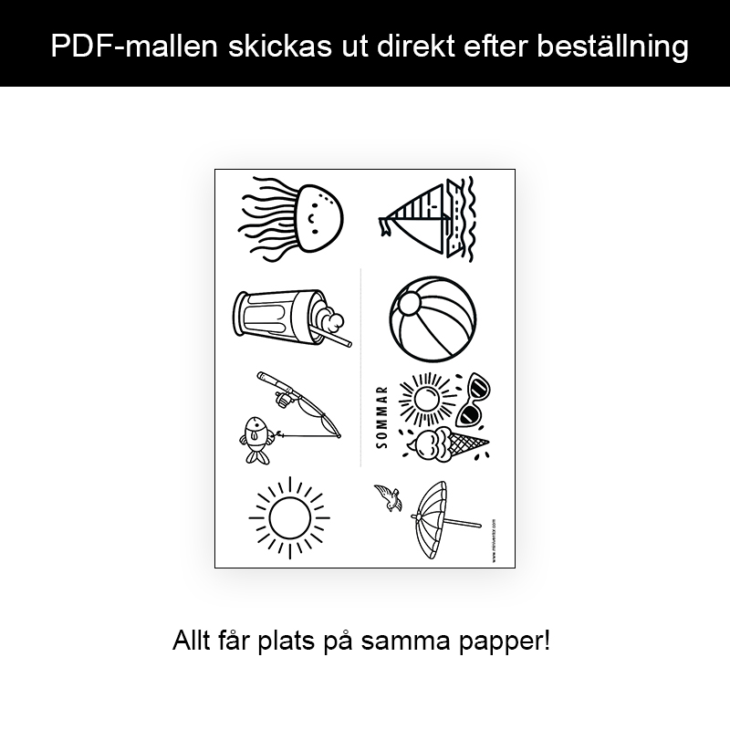 Målarbok Sommar - 4