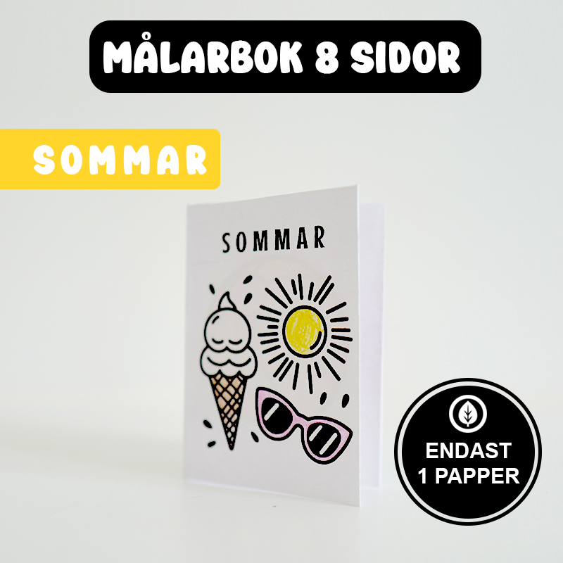 målarbok sommar barn