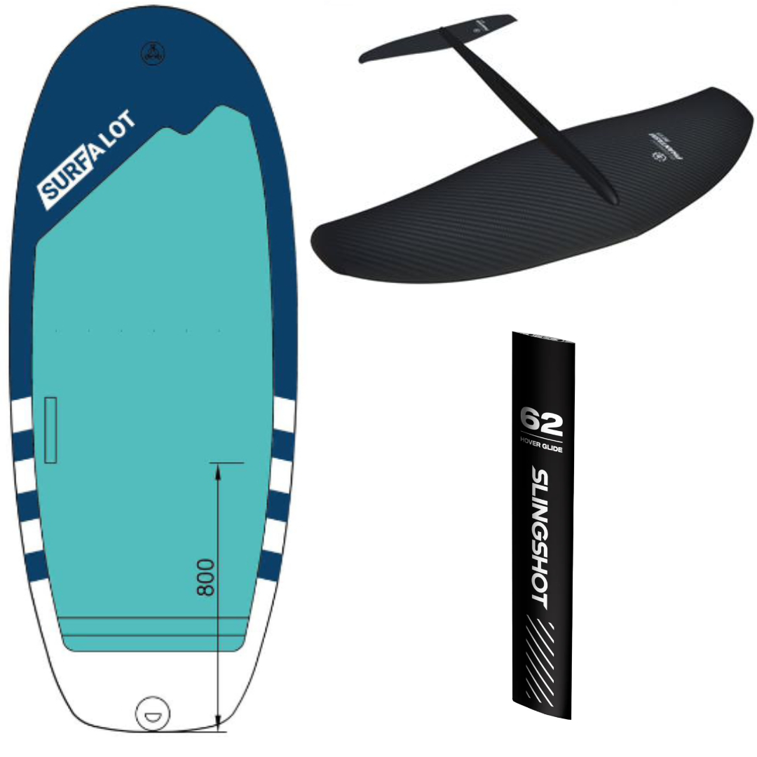 Surf a lot board with Slingshot PFI928 foil wing package